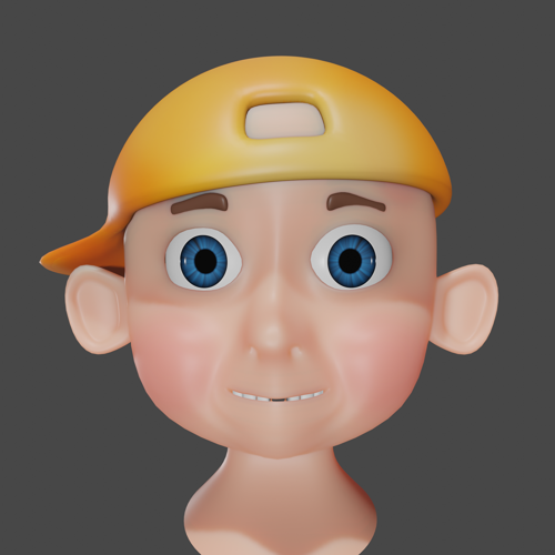 My First Boy Head Modeling - SSS - EEVEE preview image